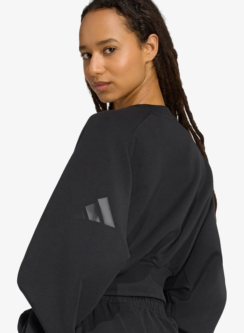 Adidas  Soft Lux Loose Sweatshirt for Women | Best Price UAE