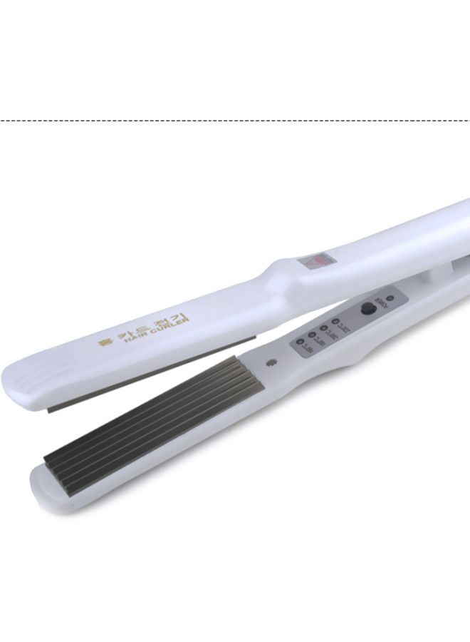 NIBEMINENT Professional Hair Straightener White 28cm - Image 2