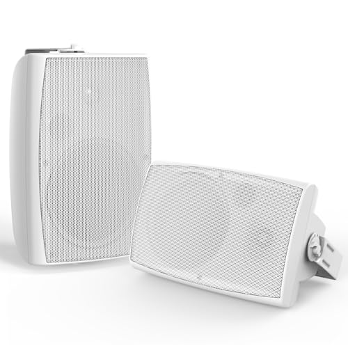 STUDIOFINIX 8-Inch 600W Outdoor Bluetooth Speakers Waterproof Wired, Wall-Mount Waterproof Speaker System Ideal for Large Spaces (Commercial Areas, Spacious Backyards, Auditorium) - Image 1