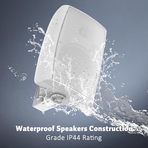 STUDIOFINIX 8-Inch 600W Outdoor Bluetooth Speakers Waterproof Wired, Wall-Mount Waterproof Speaker System Ideal for Large Spaces (Commercial Areas, Spacious Backyards, Auditorium) - Image 5