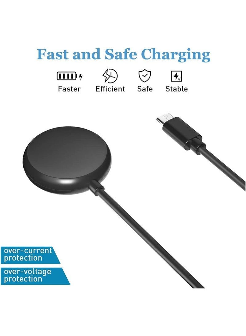 كابل شحن USB سريع الشحن من النوع C متوافق مع ساعة Google Pixel Watch، كابل شحن مغناطيسي بديل بطول 3.3 قدم فقط لساعة Google Pixel Watch (ليس لساعة Pixel Watch 2) (أسود) - Image 5