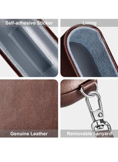 Generic AirPods 4th Generation Case Leather Case, Compatible with AirPods 4 Gen (2024) (USB-C), Compatible with MagSafe, Drop Protection Cover with Lanyard, Orbit Hybrid Case, Brown  - Image 5