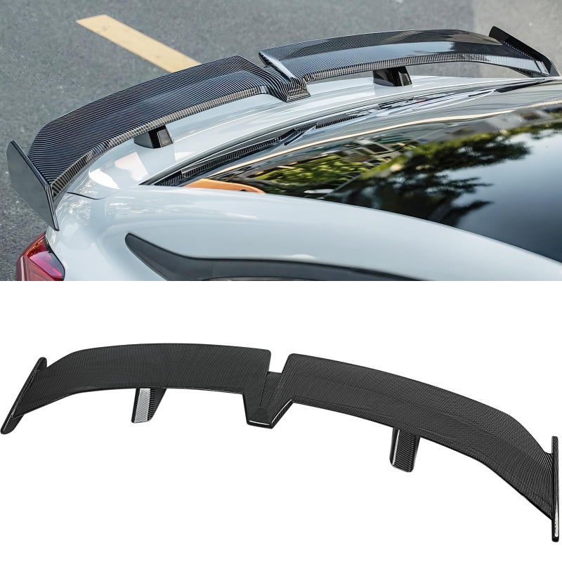 DREAMOTOR 54 Inch Universal Rear Spoiler PRO Style Car Rear Trunk Spoiler Wing Spoiler Compatible with Mazda Miata RX7 Chevy Corvette C8 C7 Camaro Nissan Lexus Toyota Honda Civic Ford Mustang Scion