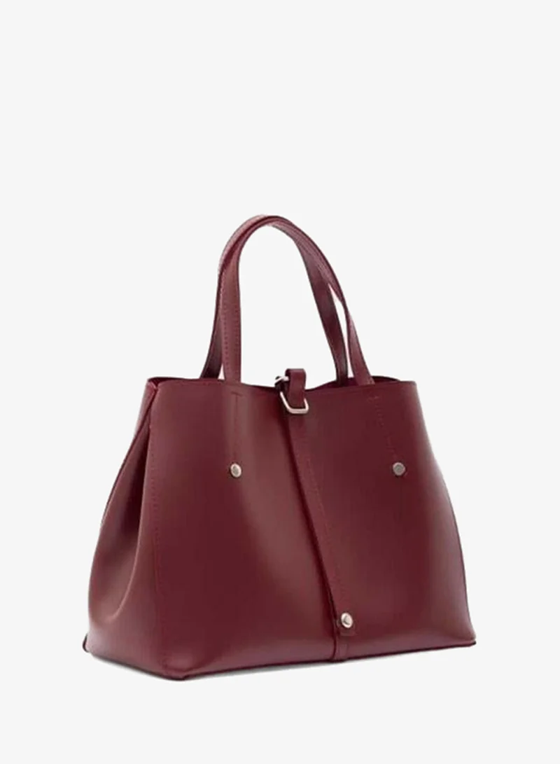 Shule Bags  Fedi Yavrulu Hand and Shoulder Bag in Maroon. for Women | Best Price UAE