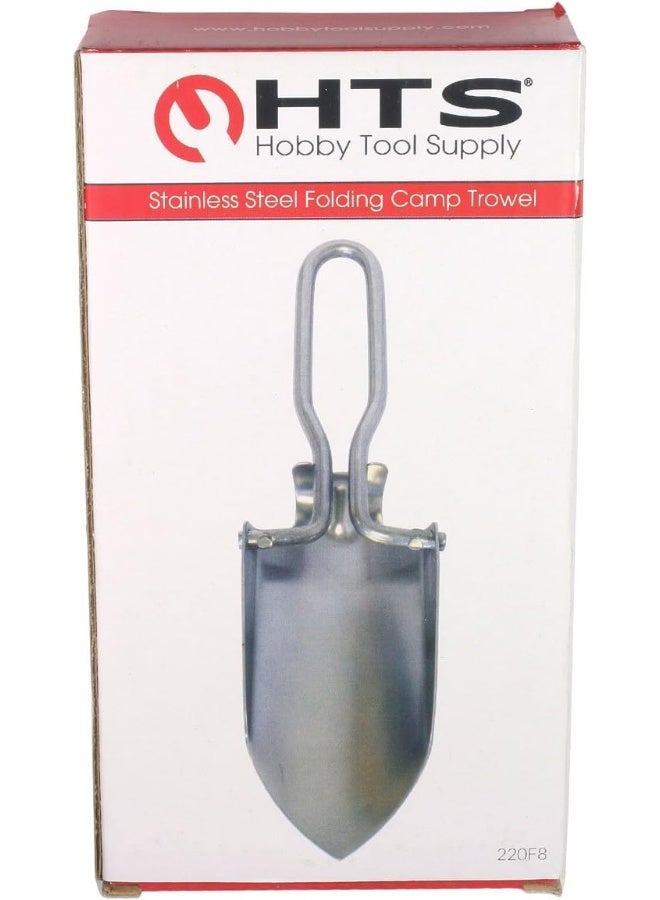 HTS 220F8 Folding Stainless Steel Camping Trowel - Shovel - Image 2