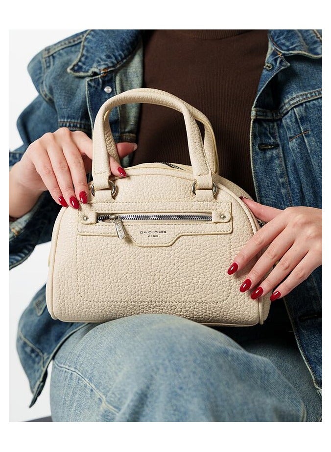 David Jones David Jones- Minimal Elegant Tote Handbag for Women in model cm6944- Stylish and Simple Round Bag- Everyday go to All rounder Hand and shoulder Bag- Cross body Tote bag for All women - Image 5