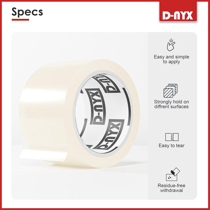 D-NYX Window Sealing Tape 1 Pack Transparent Sealing Heavy-Duty Residue-Free RV Insulation for Doors and Windows, Clear Weather Stripping Draft Isolation Tape (2 Pack 2 inch) - Image 5