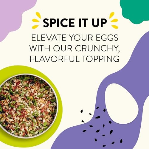 Just Spices Egg Topping, 1.94 OZ I Breakfast and egg seasoning with white sesame, chili, grated tomato, sea salt and more - Image 5
