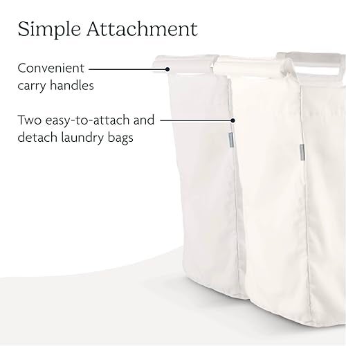 UPPAbaby Bassinet Stand Hamper Insert / Dual-Compartment and Carry Handles / Durable Construction - Image 3