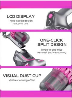 JAJEEK 4-in-1 Cordless Vacuum Cleaner | 10,000Pa Powerful Suction | UV Mite Removal | Ultra-Quiet & Lightweight | HEPA Filter | Ideal for Home, Car, Pet, Mattress & Carpet Cleaning  - Image 3