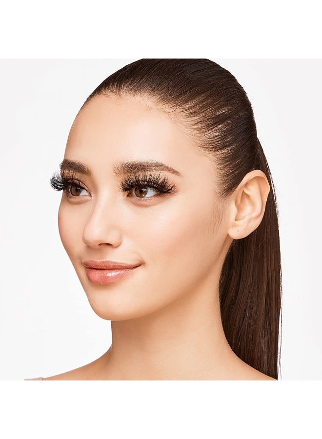 KISS False Eyelashes Real Mink Lashes Dramatic Long Eyelashes (Pale Blush) - Image 3