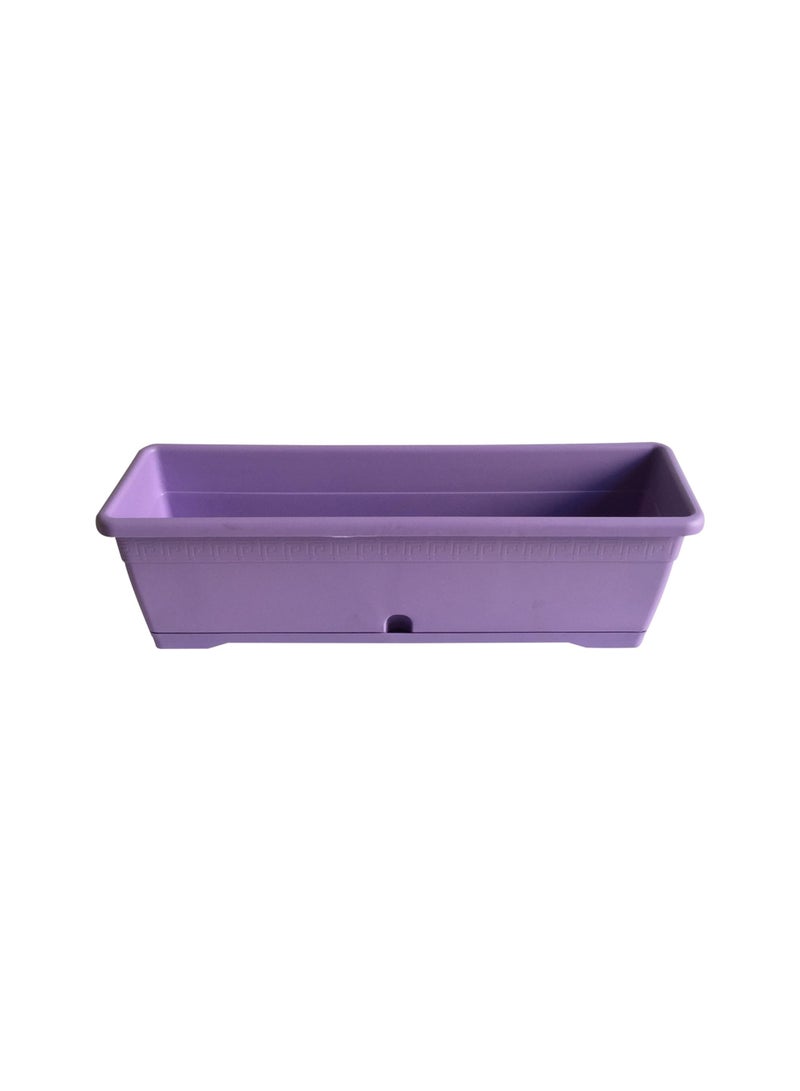 IDEL Rectangular Plastic Flower Pot with Tray – Versilia 60cm Large Planter Box for Indoor & Outdoor Use – Durable Garden Balcony Plant Pot in Multiple Colors - Made in Italy - by Idel - Image 1