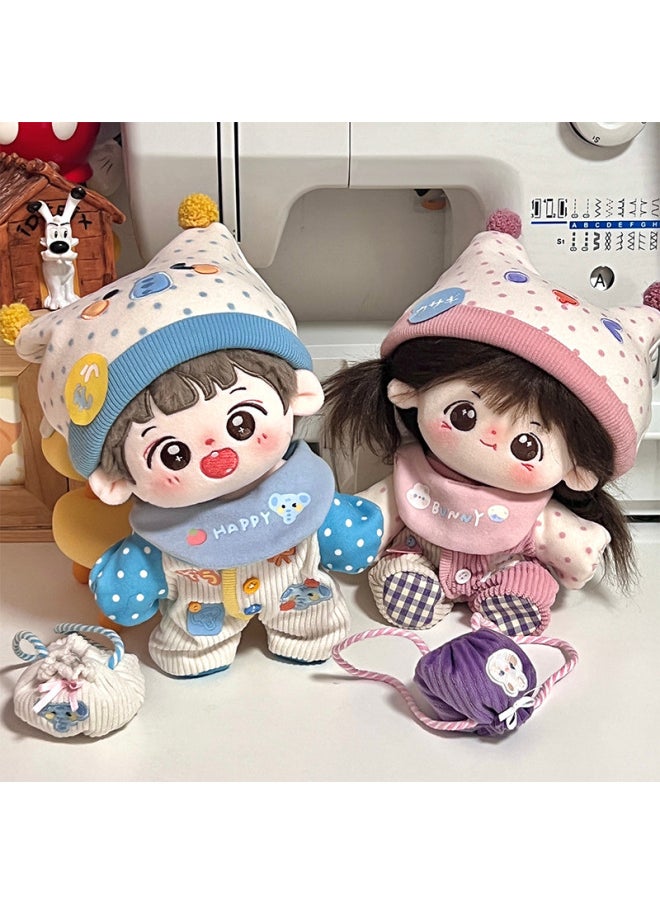Cosmic Store Baby Sleep Research Institute Climbing Suit 20cm10cm Non-Attribute Cotton Baby Coat Cute All-Match-Specifications:20cm-Color:[three Points] Dessert Bunny Set (bag + Hat + Crawling Clothes)  - Image 4