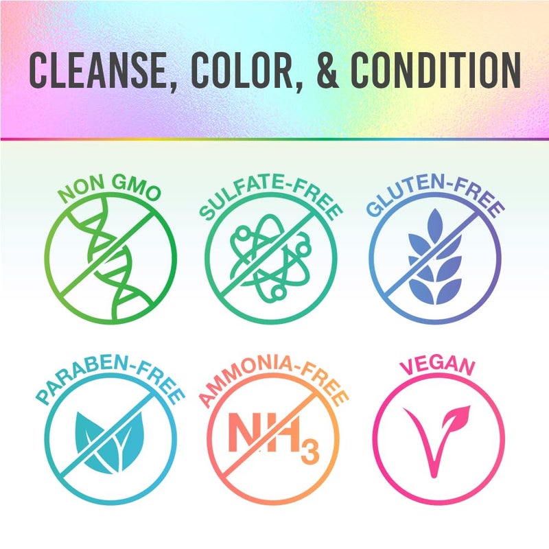 Punky Colour 3-in-1 Hair Color Depositing Conditioner & Hair Cleanser - Metaluminous, Restores & Adds Shine to Faded Hair, 8.5 fl oz. - Image 3