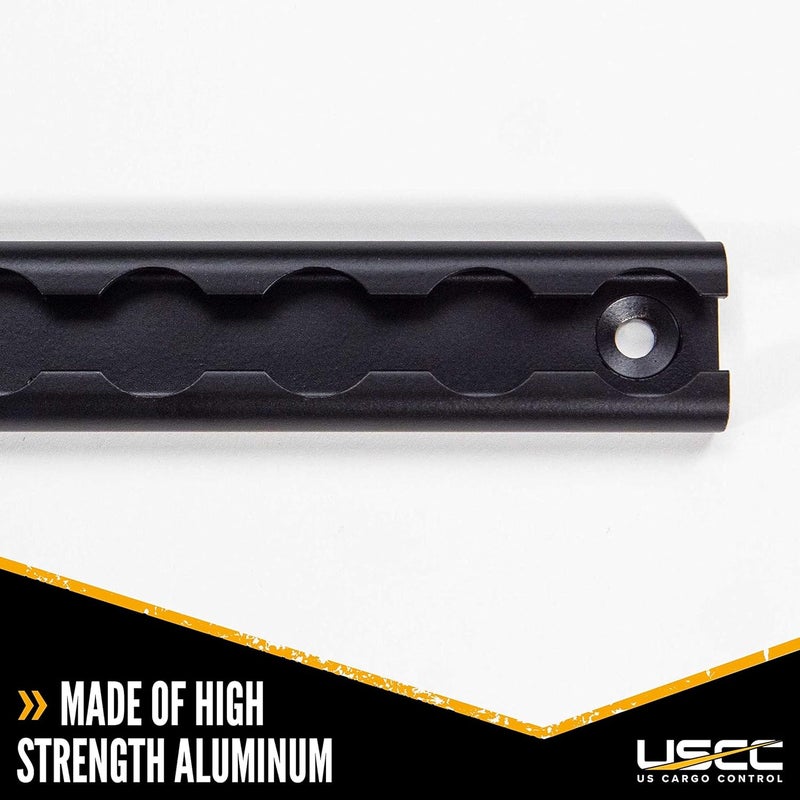 US Cargo Control Black L Track - 12 Inch Length - 4 Pack for Securing Motorcycles, ATVs, and More - Image 2