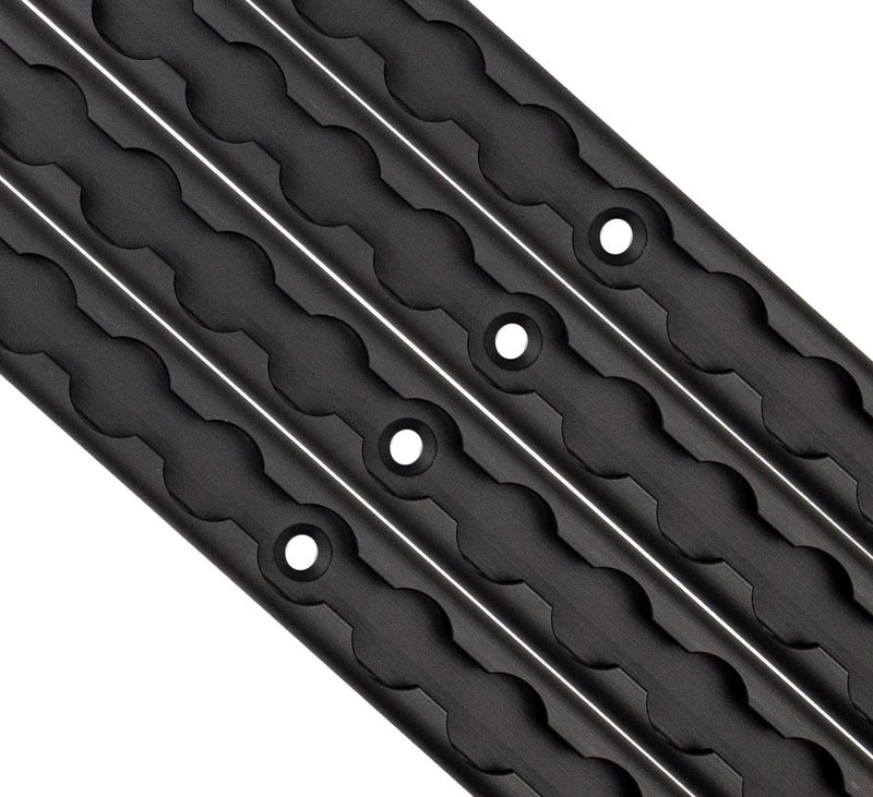 US Cargo Control Black L Track - 12 Inch Length - 4 Pack for Securing Motorcycles, ATVs, and More - Image 1