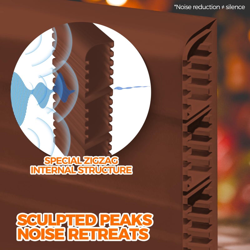 Holikme Door Draft Stopper Under Door Draft Blocker Insulator Doors Sweep Weather Stripping Noise Stopper Strong Adhesive, Brown - Image 5