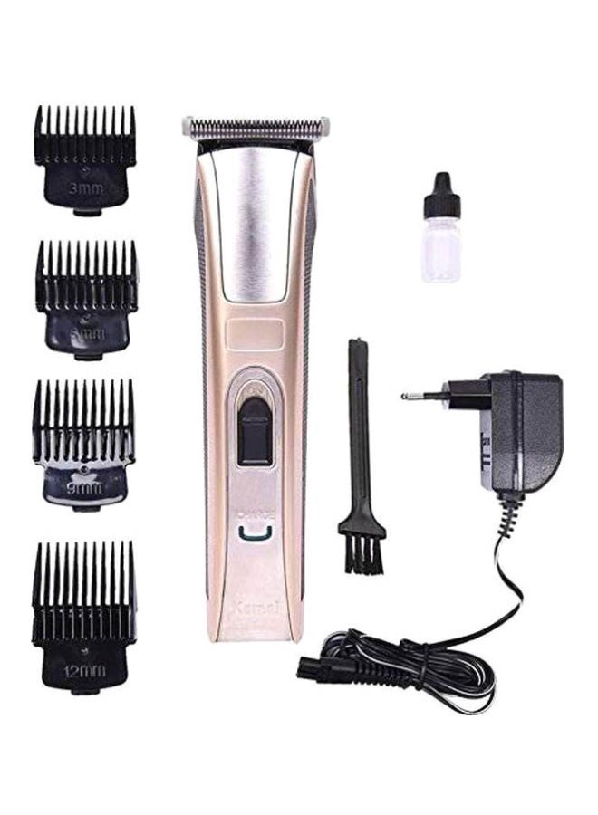 Kemei Professional Electric Hair Clipper With Accessories Gold/Silver/Black - Image 5