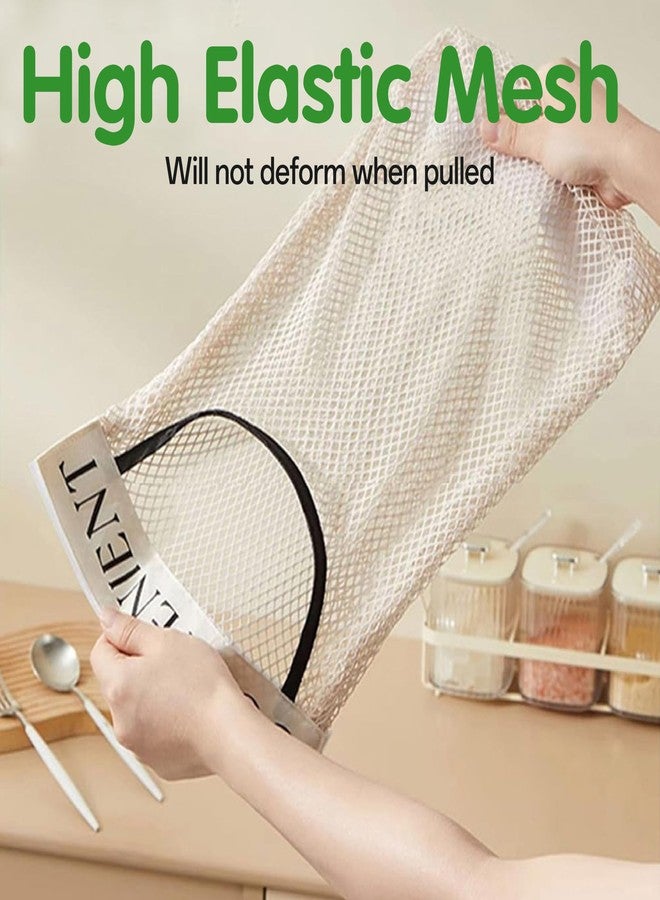 JREEPEE 2Pcs Sticky Wall Mount Trash Bag Holder Dispenser - Under Sink & Cabinet Door Adhesive Organizer for Kitchen, Bathroom, Car, Laundry - Reusable Mesh Storage Bags JREEPEE - Image 4