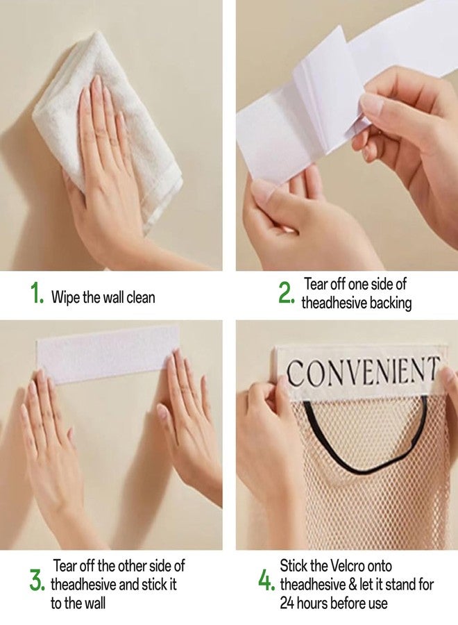 JREEPEE 2Pcs Sticky Wall Mount Trash Bag Holder Dispenser - Under Sink & Cabinet Door Adhesive Organizer for Kitchen, Bathroom, Car, Laundry - Reusable Mesh Storage Bags JREEPEE - Image 3