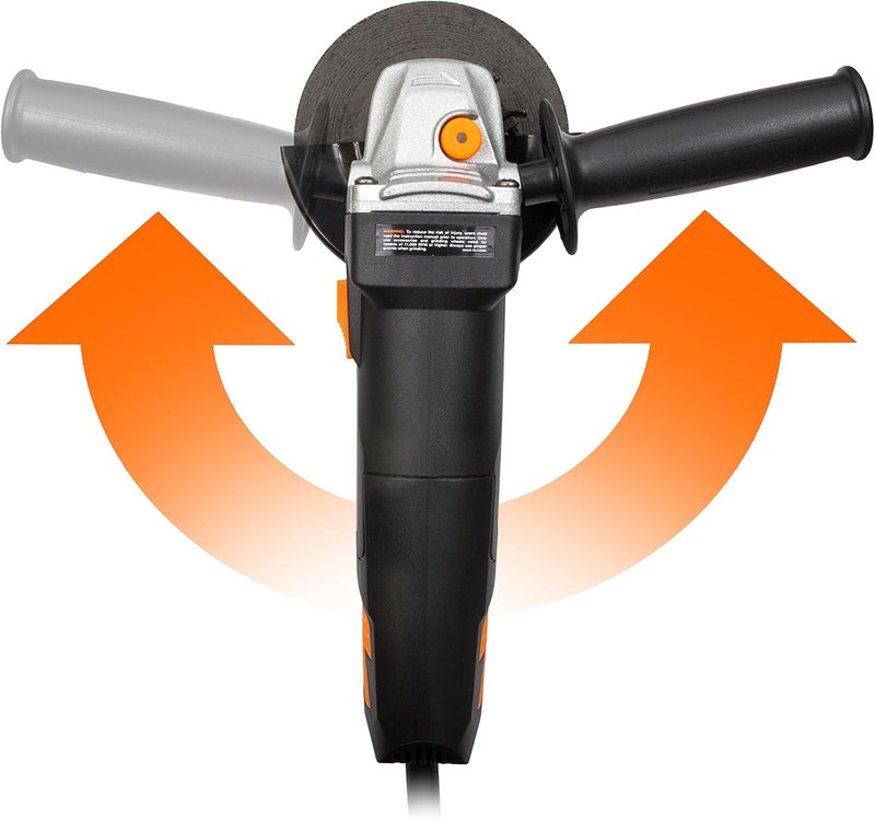 Wen 7-Amp Angle Grinder with 4-1/2-Inch Wheel and Reversible Handle (944) - Image 3