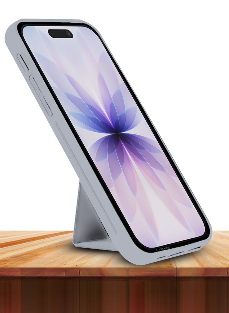 CATANES Premium PU Leather Case for iPhone 17 with Stand Function Shockproof and Anti Scratch Finger Grip - Image 5