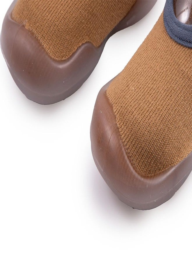 Richmen Anti Skid Socks Shoes for Kids Baby Soft Cotton Winter Socks Booties Old Toddler Girls Boys Flexible Casual Ankle Shoe Unisex Infant | All Season Wear (Yellow13) - Image 2