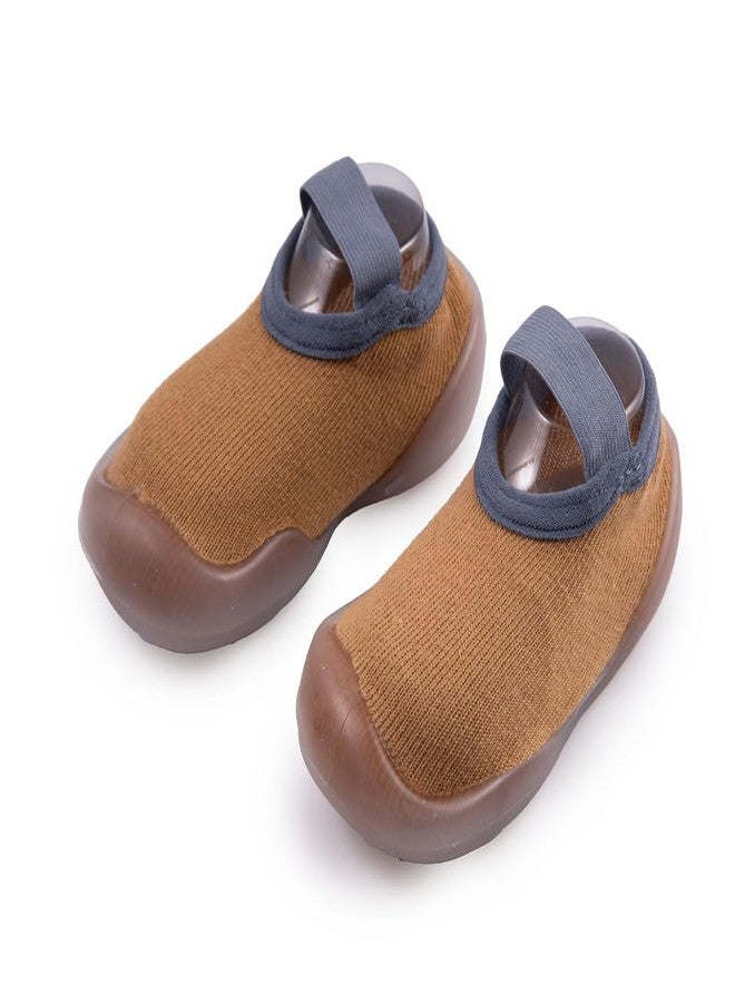 Richmen Anti Skid Socks Shoes for Kids Baby Soft Cotton Winter Socks Booties Old Toddler Girls Boys Flexible Casual Ankle Shoe Unisex Infant | All Season Wear (Yellow13) - Image 3