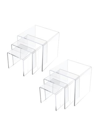 6 Pcs Acrylic Display Risers Clear Square Nesting Stands Shelf for Display - pzsku/Z548883564DB4301E1D8EZ/45/_/1696409121/6347bbd8-bbed-40eb-820a-2d90c7ff3bf2