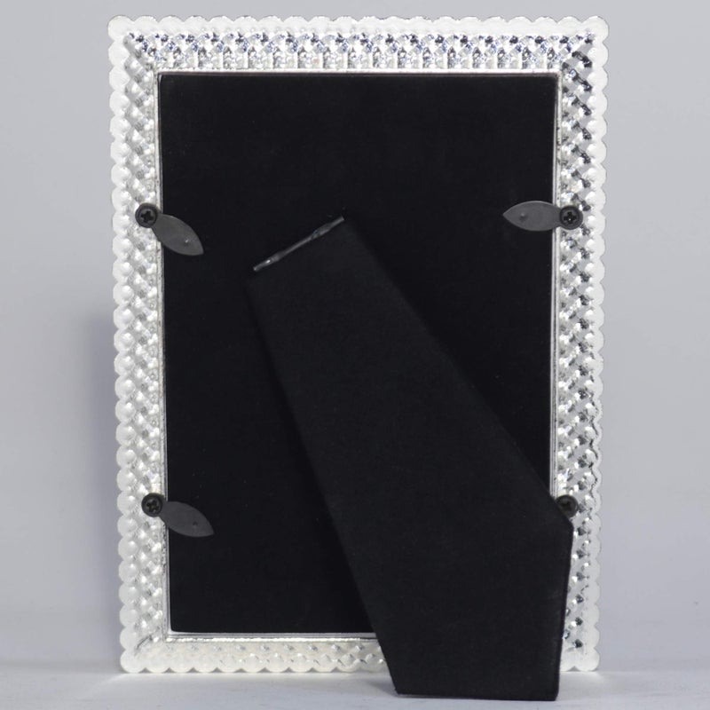 Lawrence Frames 4x6 Juliet Silver Metal Crystals Picture Frame - Image 3