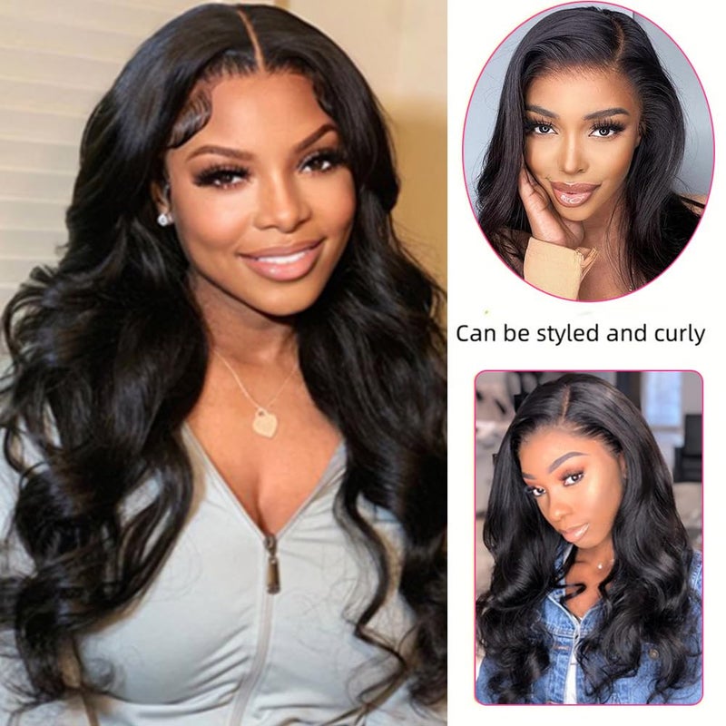 MDL 5x5 Lace Closure Hd Transparent Body Wave Frontal Closure 10A Virgin Remy Human Hair Closure Real Hd Transparent Lace Closure Pre Plucked With Baby Hair Natural Black Color(14inch) - Image 5