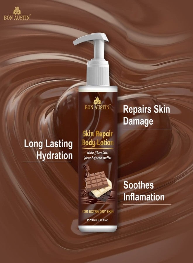 Bon Austin Chocolate Body Lotion with Shea and Cocoa Butter - For Dry Winter Skin (Ideal For Men & Women) 200ml - Image 3