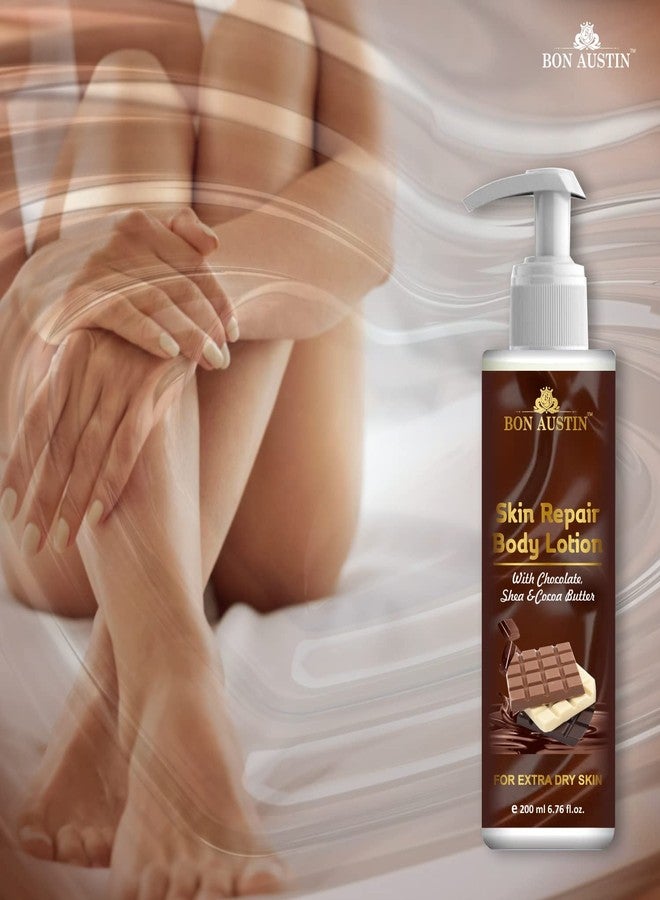 Bon Austin Chocolate Body Lotion with Shea and Cocoa Butter - For Dry Winter Skin (Ideal For Men & Women) 200ml - Image 4