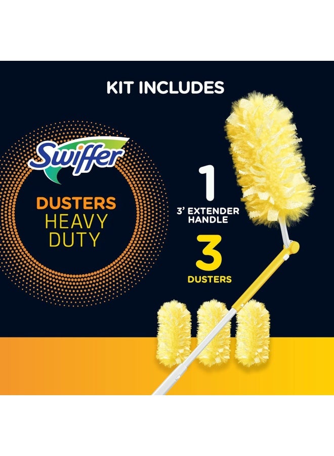 Swiffer مكنسة سويفر 360 درجة مع مقبض قابل للتمديد و5 مكنسة  - Image 2