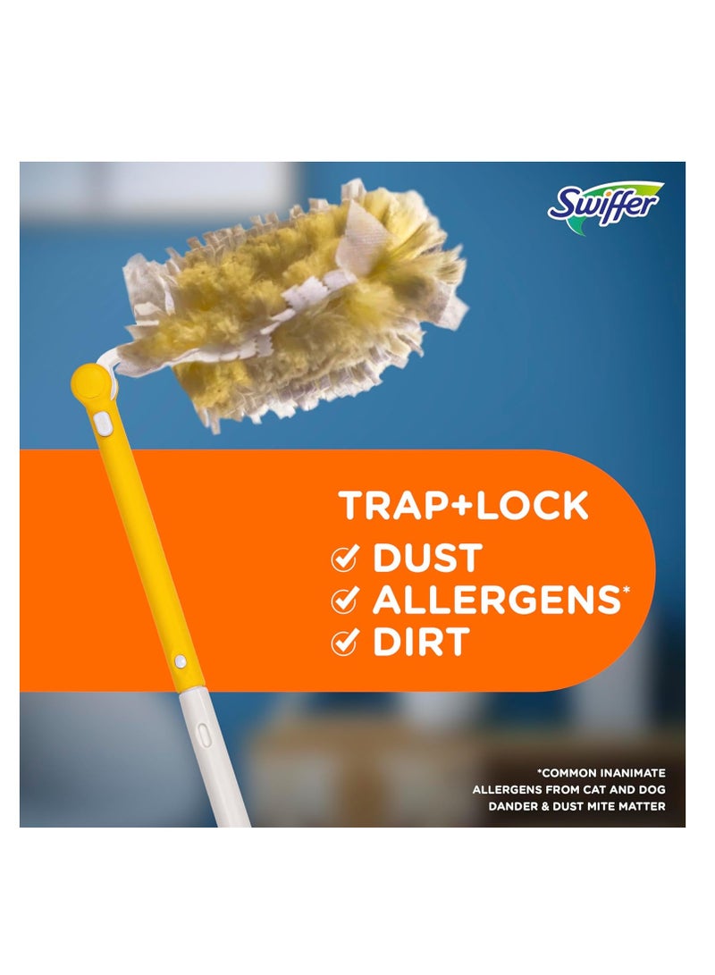 Swiffer مكنسة سويفر 360 درجة مع مقبض قابل للتمديد و5 مكنسة  - Image 4
