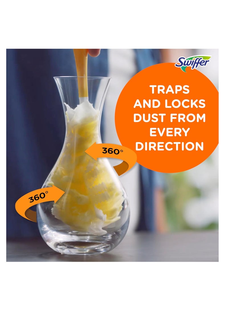 Swiffer مكنسة سويفر 360 درجة مع مقبض قابل للتمديد و5 مكنسة  - Image 5