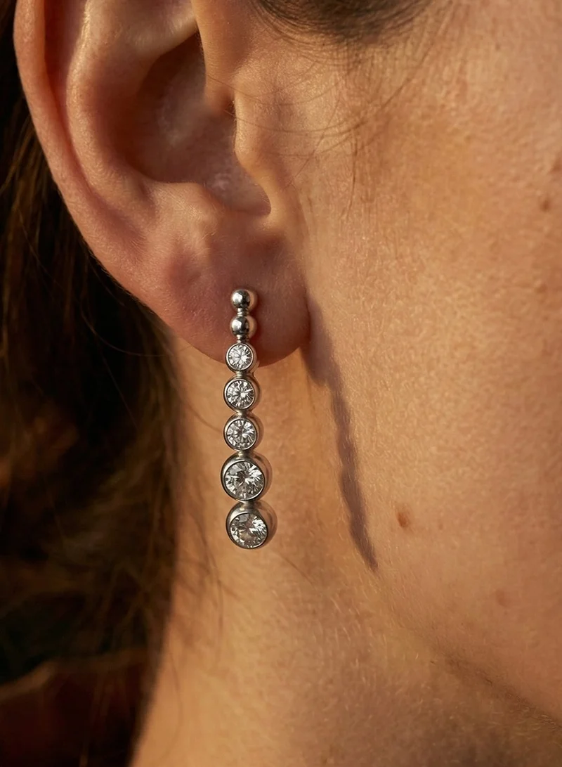 ليو جو أقراط فضة لي جو الرقيقة