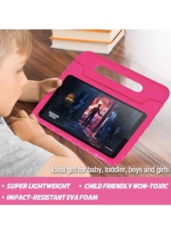 Procases Kids Case For Lenovo Tab M8 3Rd Tab M8 Hd Lte 2021 Tab M8 Hd Smart Tab M8 Tab M8 Fhd 2019 Lightweight Shockproof Kids Friendly Case For Lenovo M8 8.0 Inch Tablet Magenta  - Image 2