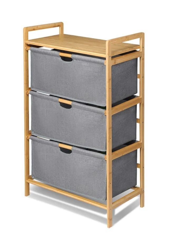 keke 3 Tier Portable Children Cloth Storage Cabinet wardrobe  - Image 1