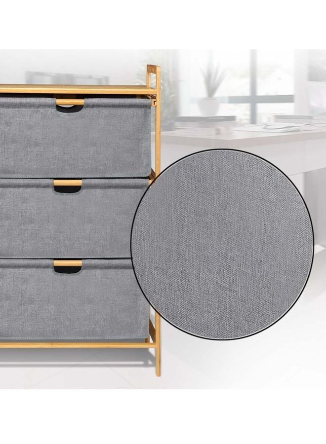 keke 3 Tier Portable Children Cloth Storage Cabinet wardrobe  - Image 3