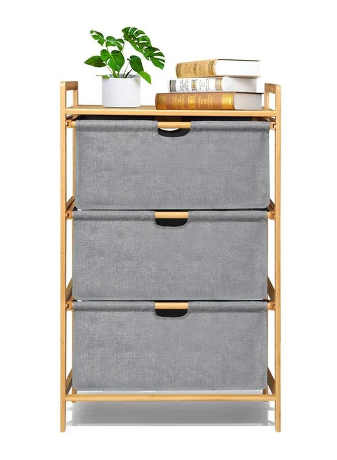 keke 3 Tier Portable Children Cloth Storage Cabinet wardrobe  - Image 2