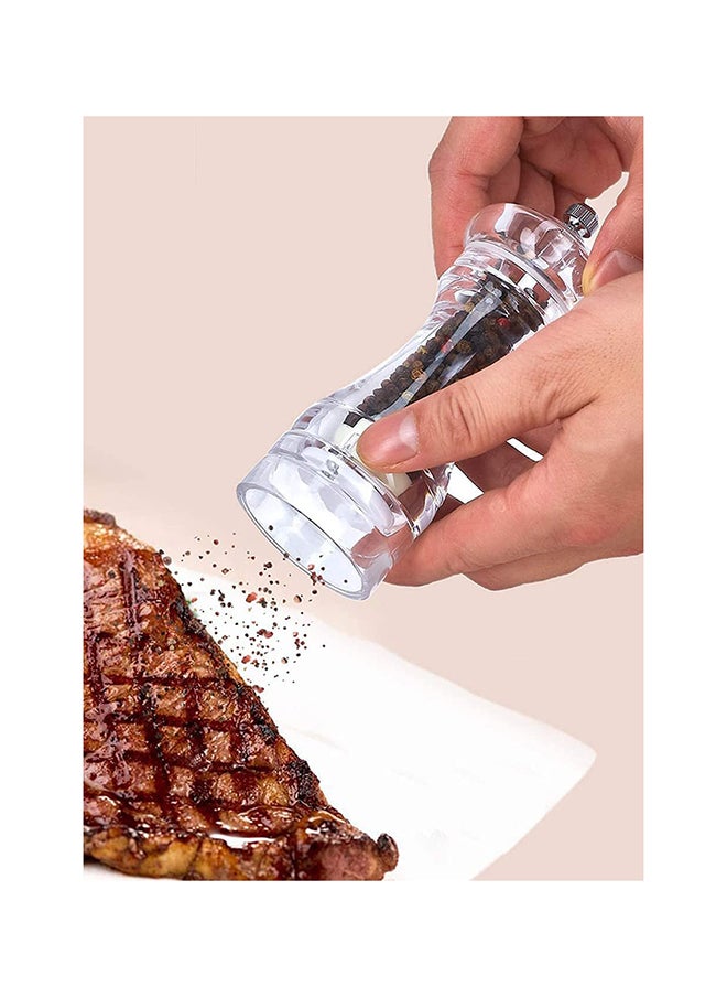 BLACKSTONE Acrylic Pepper Mill, Pepper Grinder Manual With Strong Adjustable Ceramic Grinders Bpg4102 Medium 5"  - Image 3