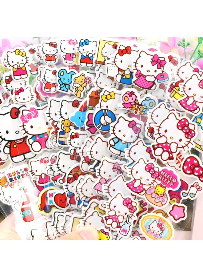 Hello Kitty 12 Sheets Hellokitty Bubble Stickers, Children's Cartoon Kt Cat Three-Dimensional Pvc Stickers - Image 3