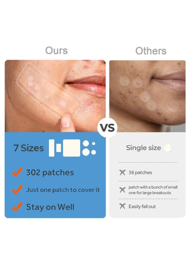 FASHION MANIA Large Pimple Patches, 7 Sizes XL Acne Patches for Body, Chin, Forehead - Image 4