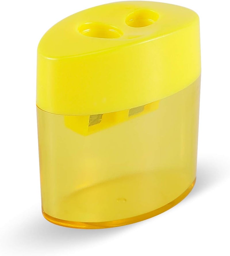 KIDMEN 2-Hole Pencil Sharpener - Handheld, 12 Pack for Kids - Image 4