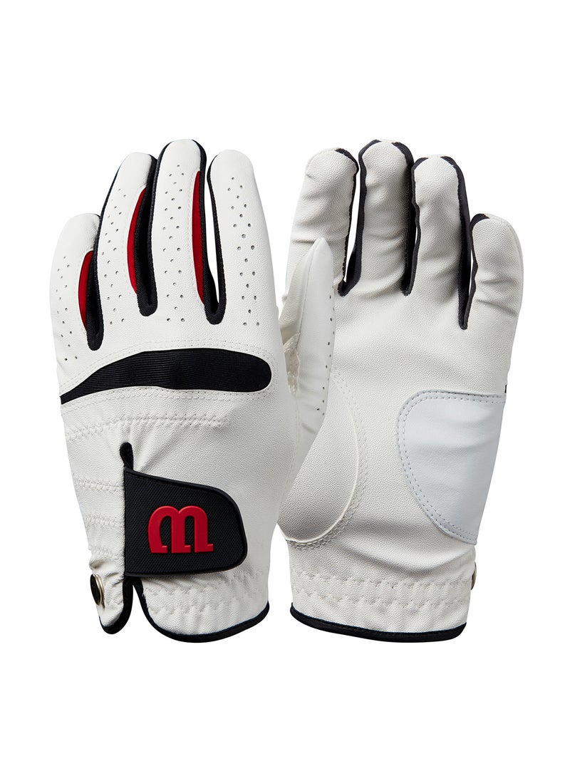 Wilson Feel Plus Men's White Golf Glove, Left Hand  - Image 3