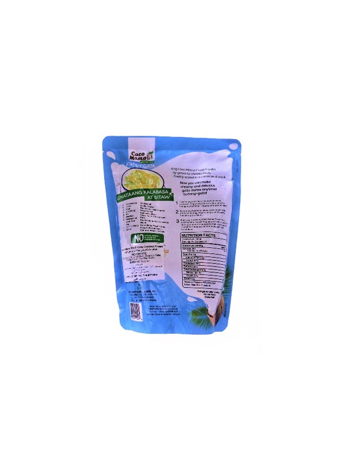 Coco Mama Fresh Gata Coconut Milk/Cream 400Ml - Image 2