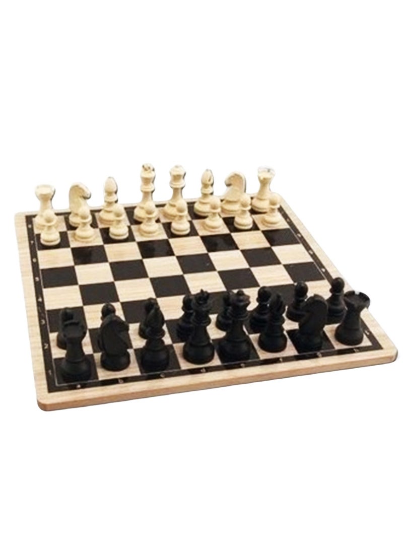 Star Wooden Chess Board – 65mm King, Elegant Classic Design, 31cm Decorative Game Set for Home & Office – Durable & Stylish, Made in Turkey  - Image 2