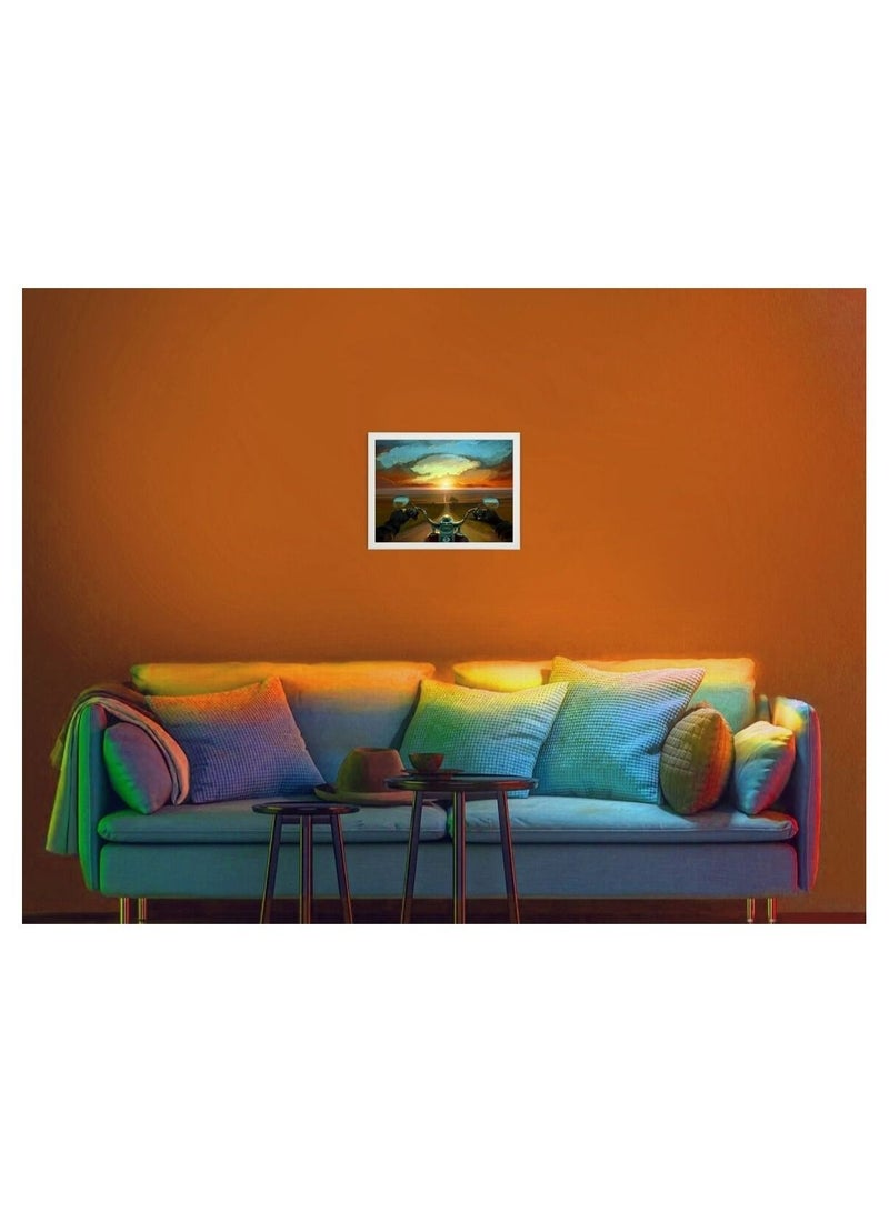 إم إي سي ملصق حائط فني رقمي برواز لاند اوف ذا ويند 21X30 سم - Image 5