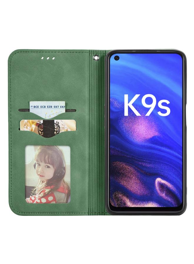 S-TOP Case For OPPO K9s Retro Skin Feel Magnetic Horizontal Flip Leather Phone Case - Image 3